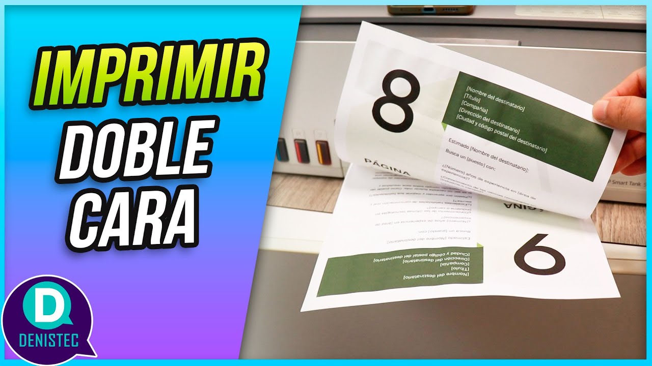 Cómo imprimir a doble cara desde el celular | Impresora HP 580 ✅