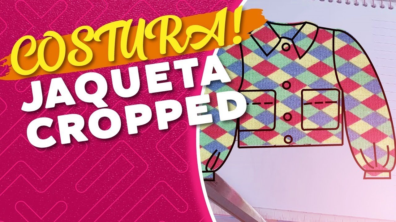 DIY- Como fazer  jaqueta cropped r&aacute;pida, muito fashion!!