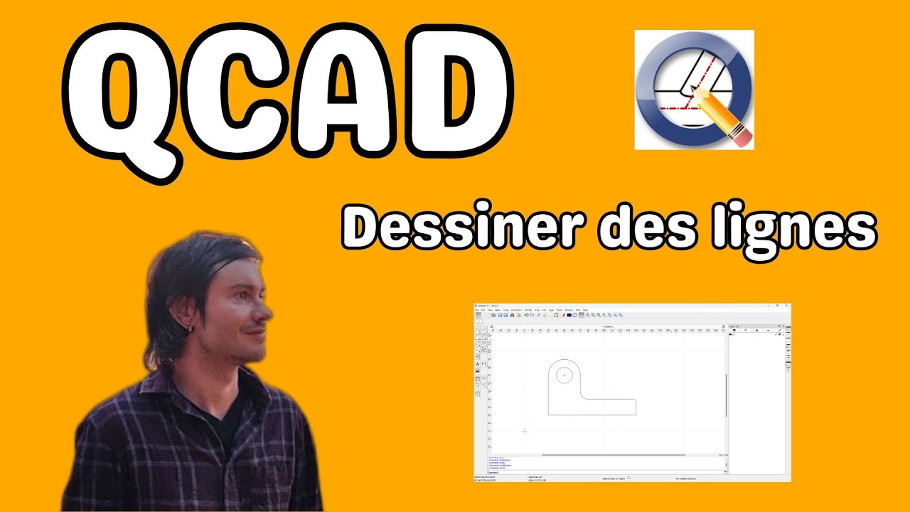 QCAD dessiner des lignes