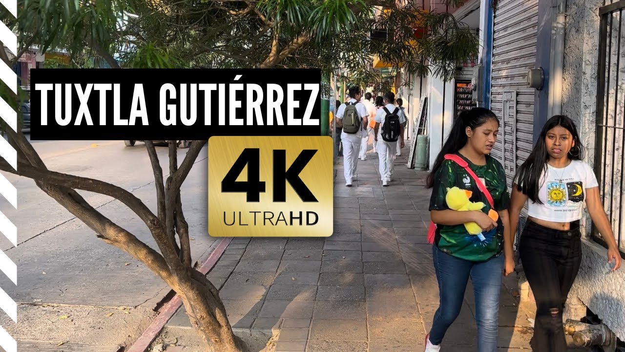 4K Walk Tuxtla Gutierrez, Chiapas, México 🇲🇽