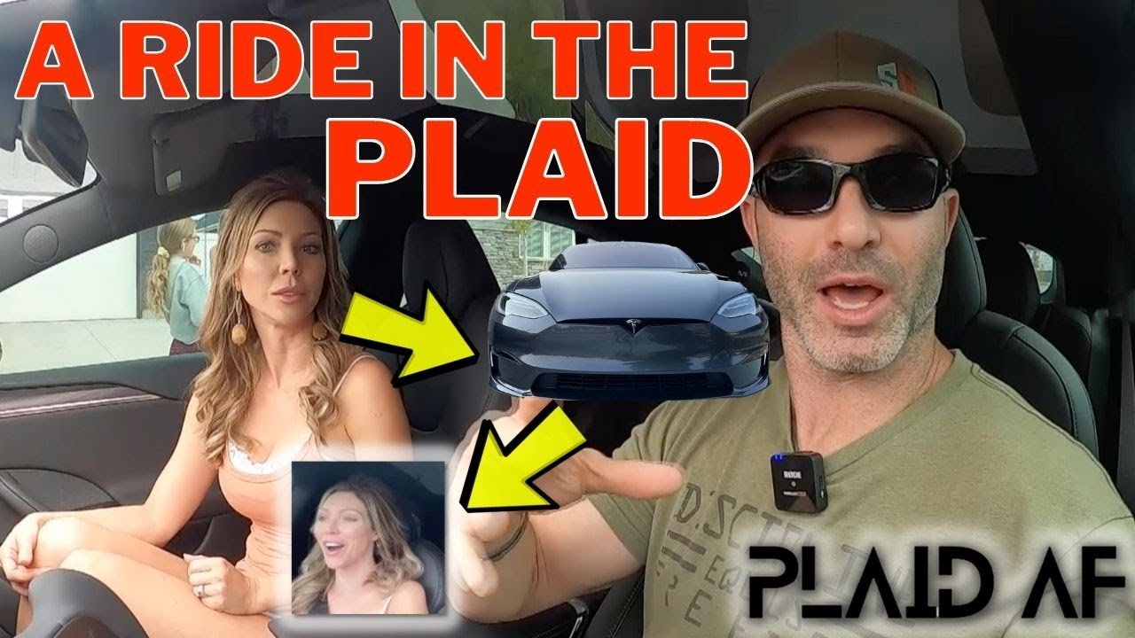 Woman REACTS to Tesla Plaid LAUNCH