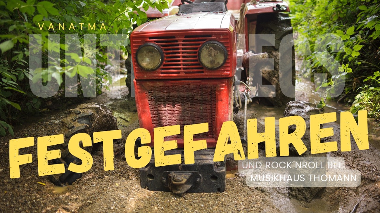 Festgefahren im Steigerwald   Traktor rettet uns und der Thomann Trip geht weiter