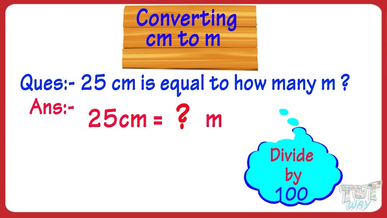 Converting cm to m, km to m | Centimeter to Meter Conversion cm to m | Metric Units of Length | Math