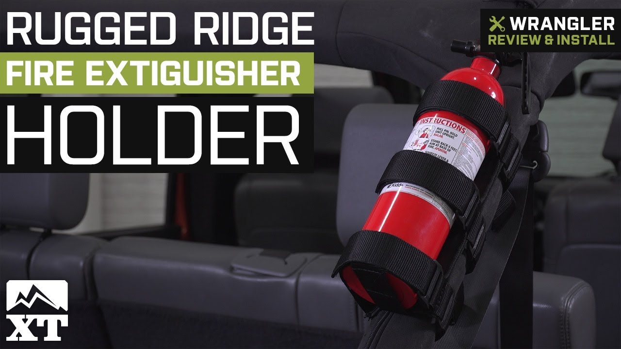 Jeep Wrangler Rugged Ridge Fire Extinguisher Holder (1987-2018 YJ, TJ, JK & JL) Review & Install