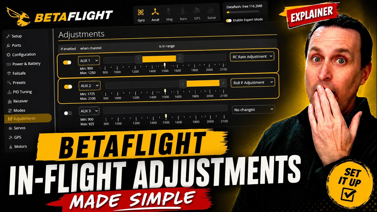 Подробное объяснение настроек Betaflight.