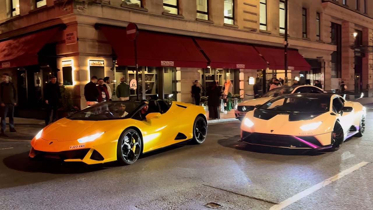 4 Minutes Of BRUTAL Lamborghini Huracan STO V10 Loud Accelerations & Sounds!