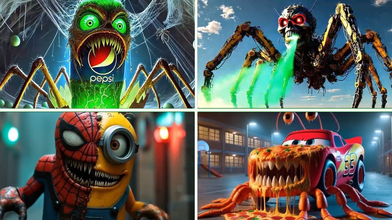 MEGA BATTLE School Bus Monster 🆚Police Car Monster 🆚 Hungry Star🆚Train Eater🆚Mario Zombie Tiles Hop🎶