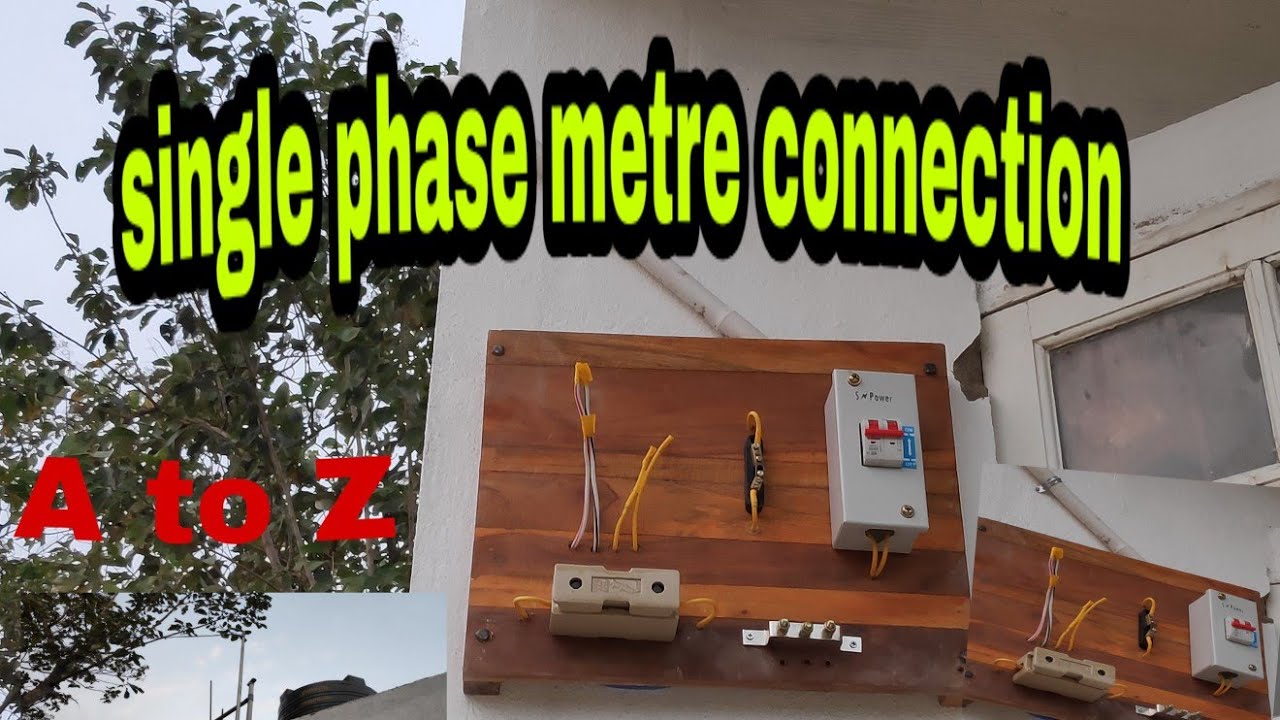 single phase metre connection