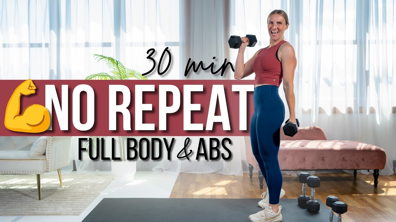 30 min. NO REPEAT Full Body and Abs PAP Strength Training