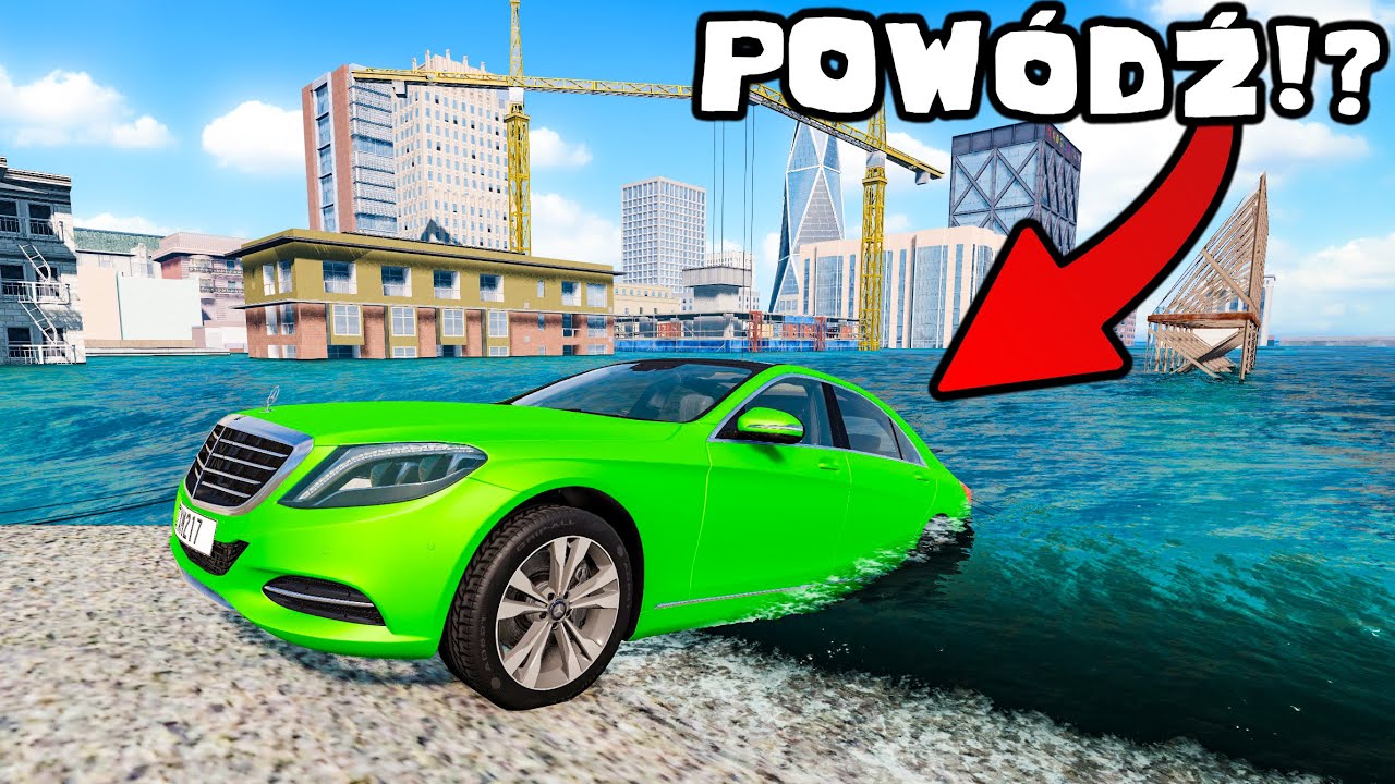 ❄️ UCIEKAM OD POWODZI I POLICJI!? | BeamNG Drive |
