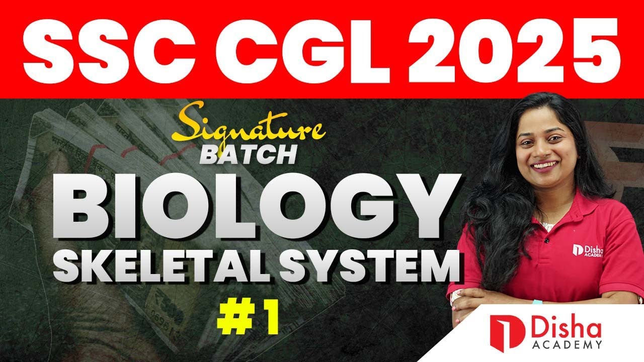 SSC CGL 2025 | SIGNATURE BATCH✒️| BIOLOGY - Skeletal System #ssc #ssccgl