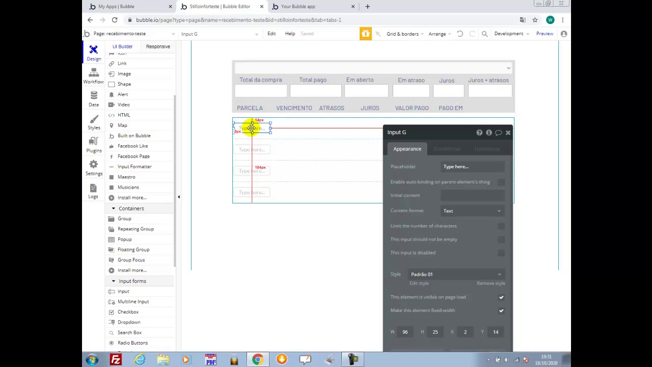 Criando um controle de recebimentos de parcelas