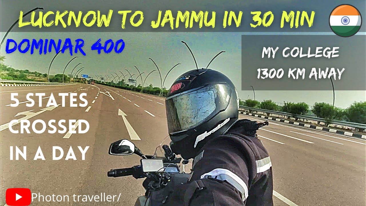 Lucknow to Jammu Train | se bhi fast 😱| Dominar 400 |