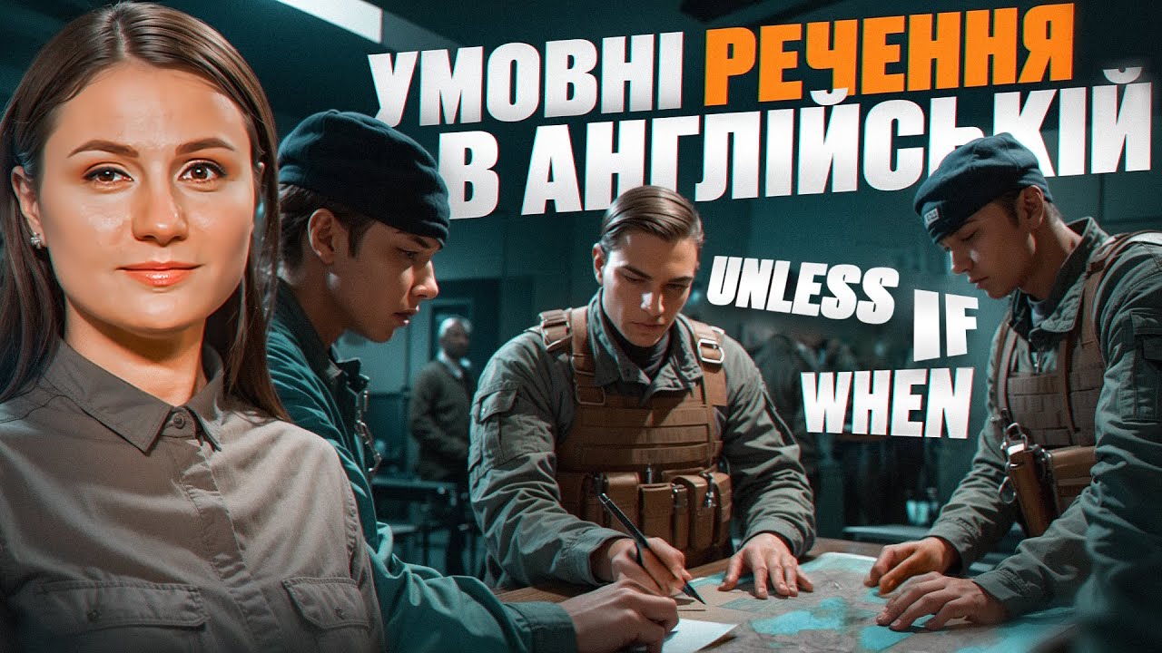 Умовні речення англійською (unless, if, when) Урок 85.