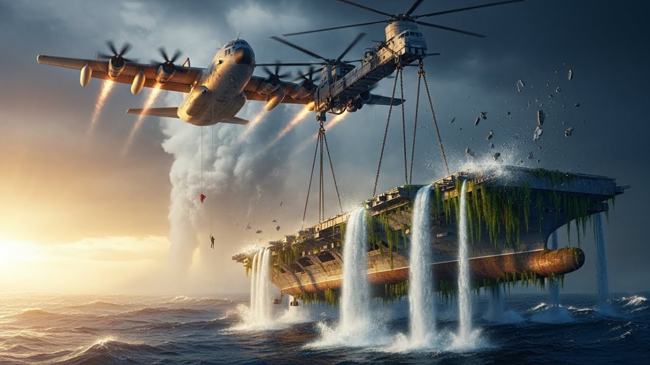 A Classified Aircraft Carrier Elevator Discovered Beneath the Ocean