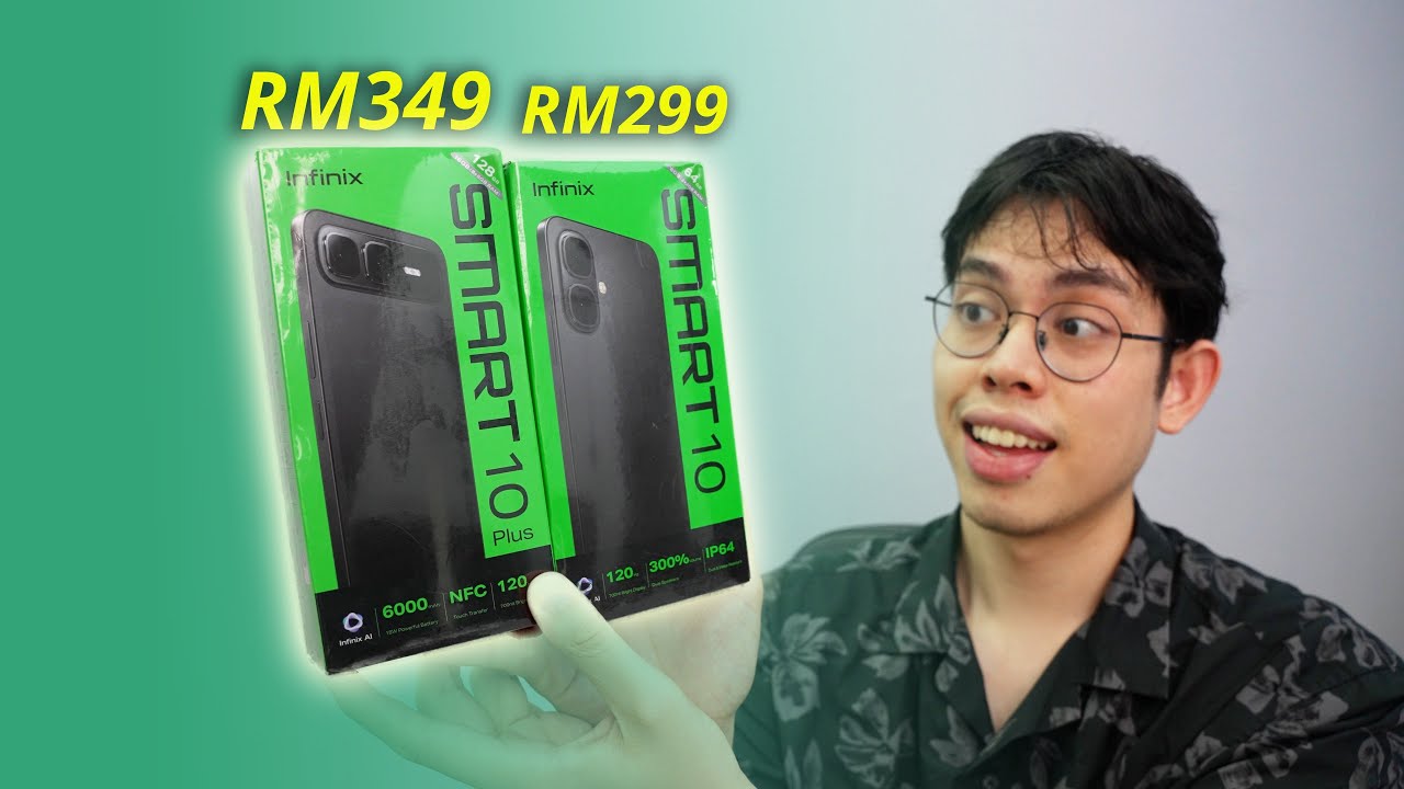 Fon bajet sedap guna!  Versi Plus tu nais giler 🔥 - siri Infinix Smart 10