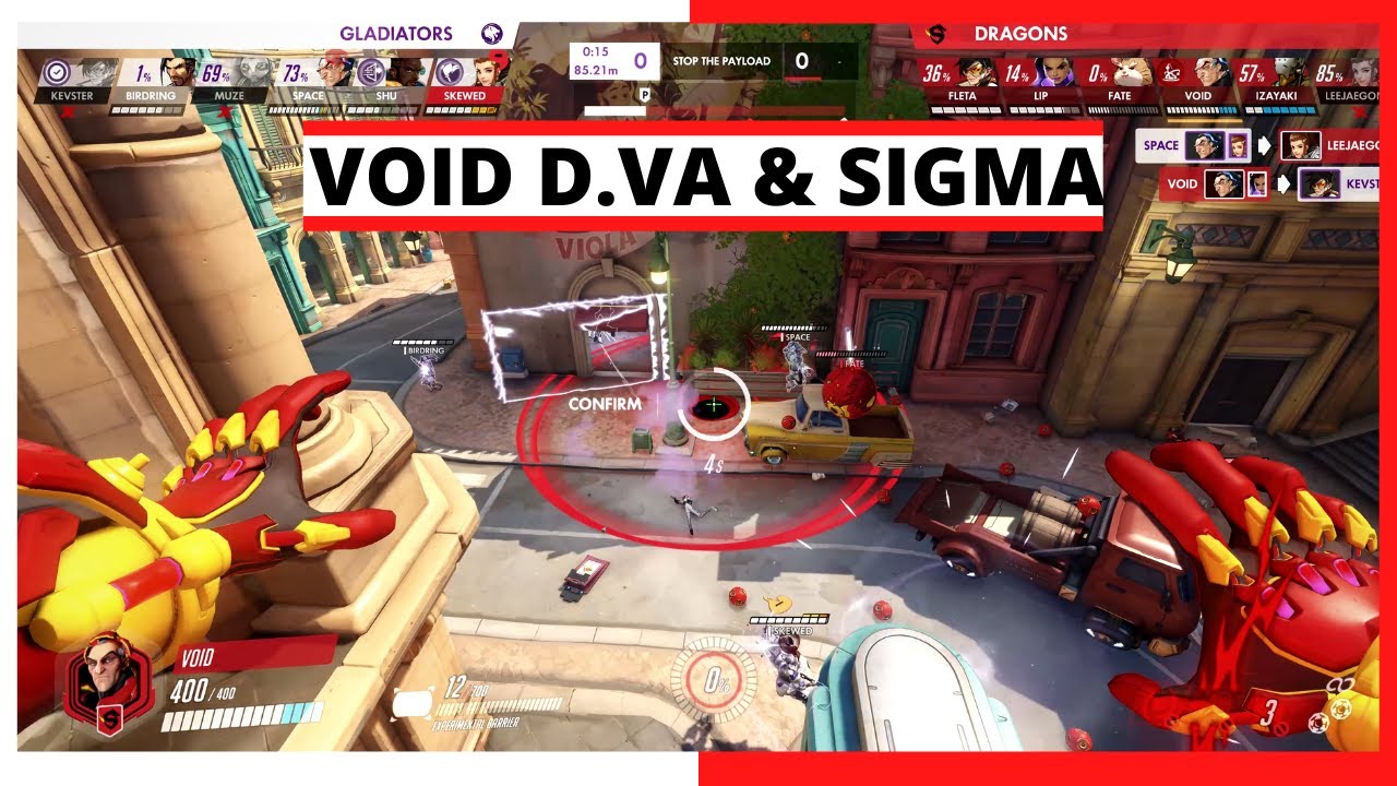 VOID D.VA & SIGMA POV | Playoffs - Winners Semi-Final | Dragons vs L.A Gladiators | OWL Season 2021