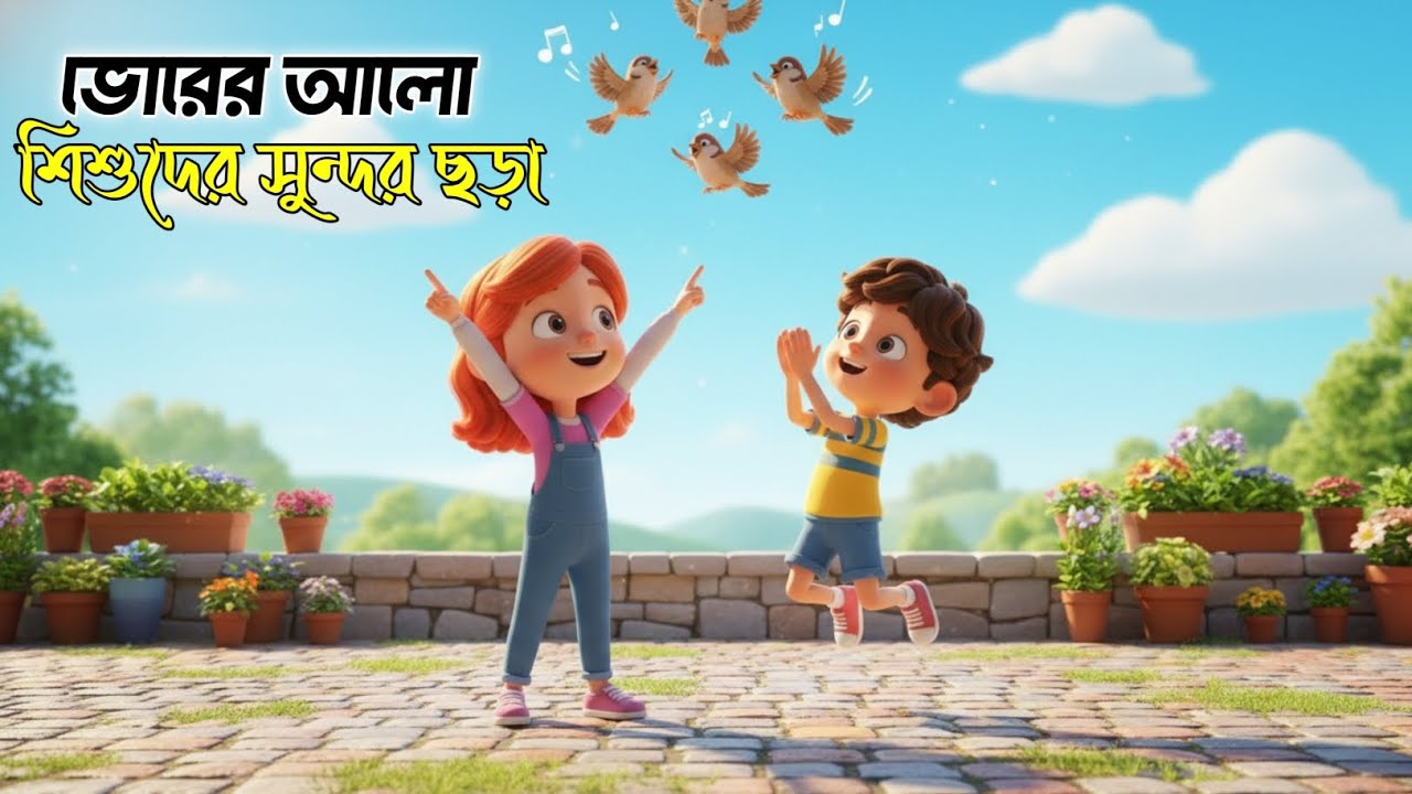 ভোরের আলো | শিশুদের সুন্দর ছড়া | 3D Cartoon Kids Video | Rupkothar Anshol Kids 2026 #vairal 