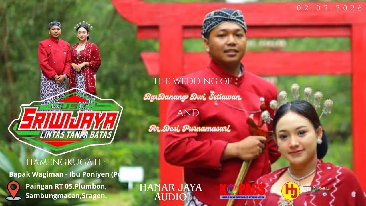 Live Cs Sriwijaya // Wedding Danang Dwi Setiawan & Desi Purnamasari // Hanar Jaya Audio - Video