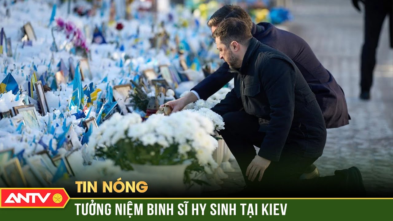 Tổng Thư ký Nato và Tổng thống Ukraine tưởng niệm binh sĩ hy sinh tại Kiev | ANTV