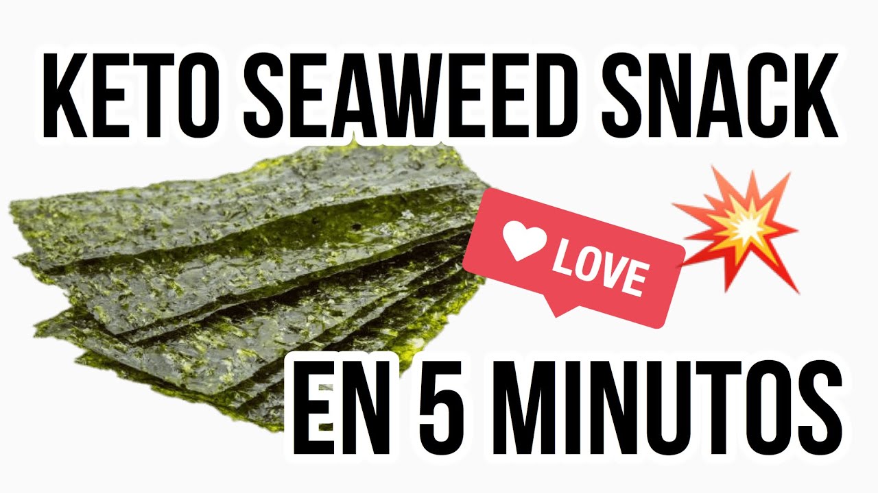 💥 KETO SEAWEED SNACK | ALGAS DE NORI CRUJIENTES SNACK RÁPIDO Y FÁCIL | Manu Echeverri