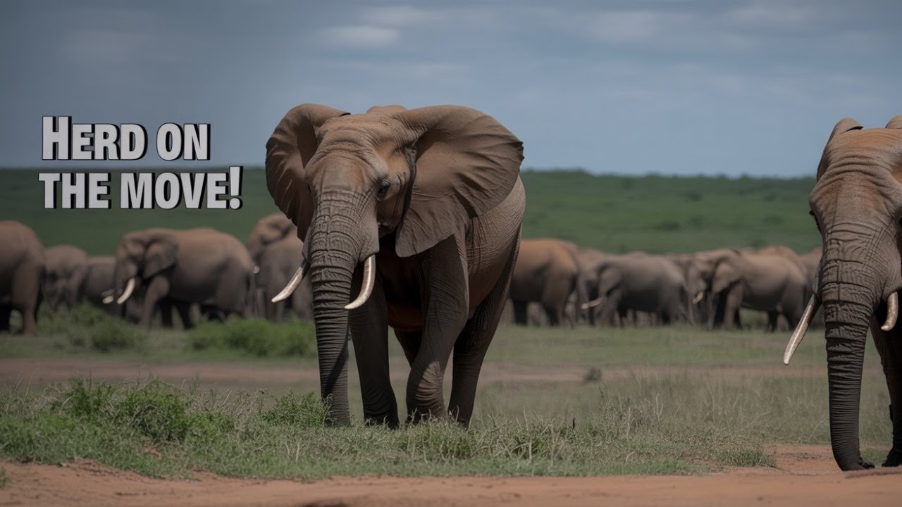 WILD Elephant HERD Roam Free in South Africa
