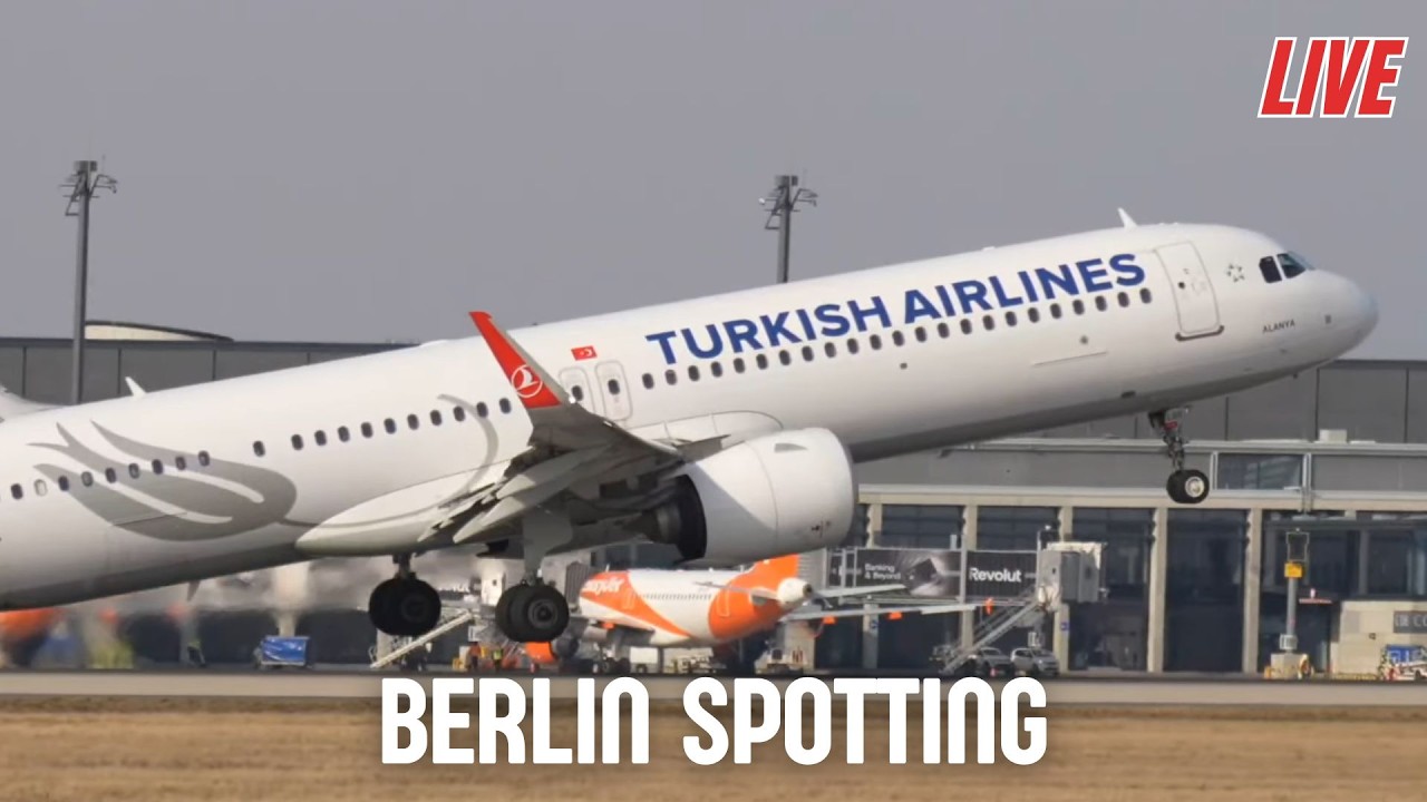 LIVE Berlin Airport Plane Spotting BER, 11.03.2026