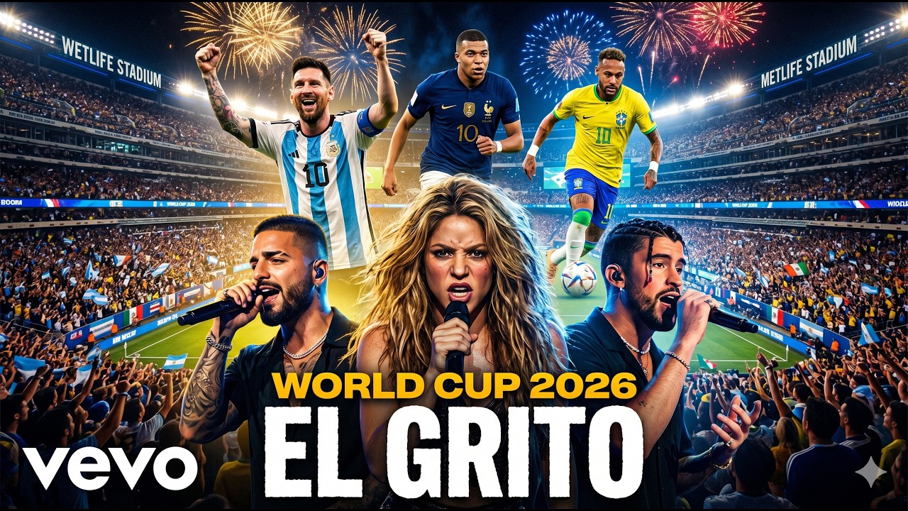 Официальный гимн Чемпионата мира по футболу FIFA 2026 УЖЕ ЗДЕСЬ! ⚽🔥 El Grito &ndash; Shakira, Maluma, B...