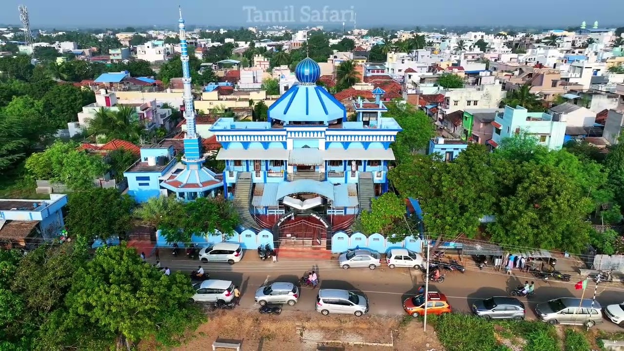 Thondi beach Amazing drone view || தொண்டி கடற்கரையின் அழகிய கழுகு பார்வை