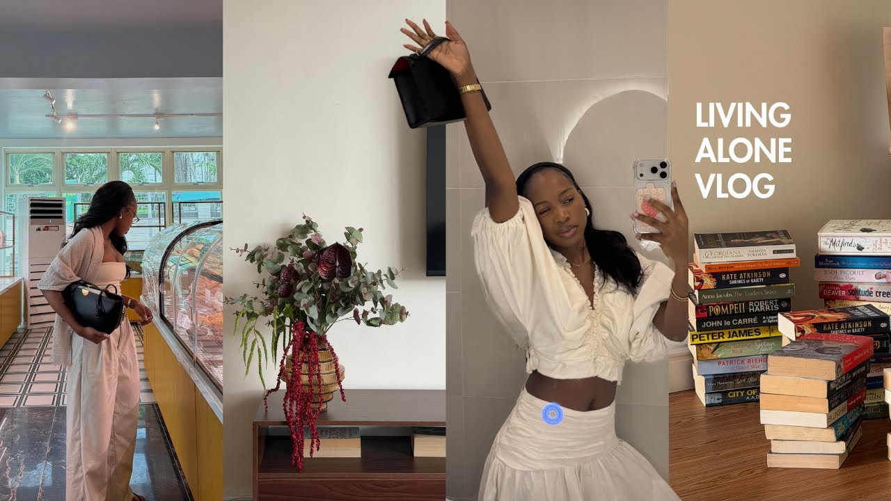 living alone vlog: a long reset, lots of shopping, new lagos restaurants + home vlog 
