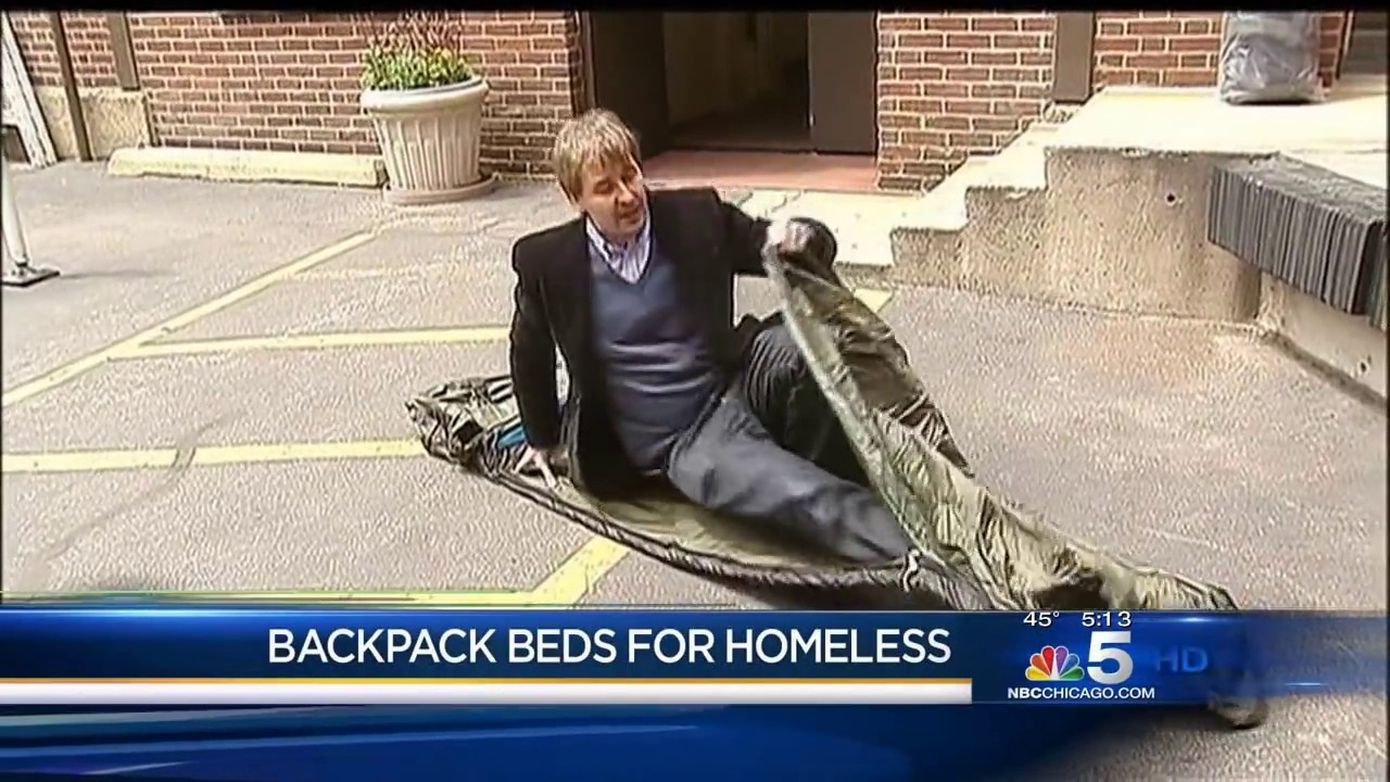 USA TV NBC - Backpack Beds hit Chicago streets