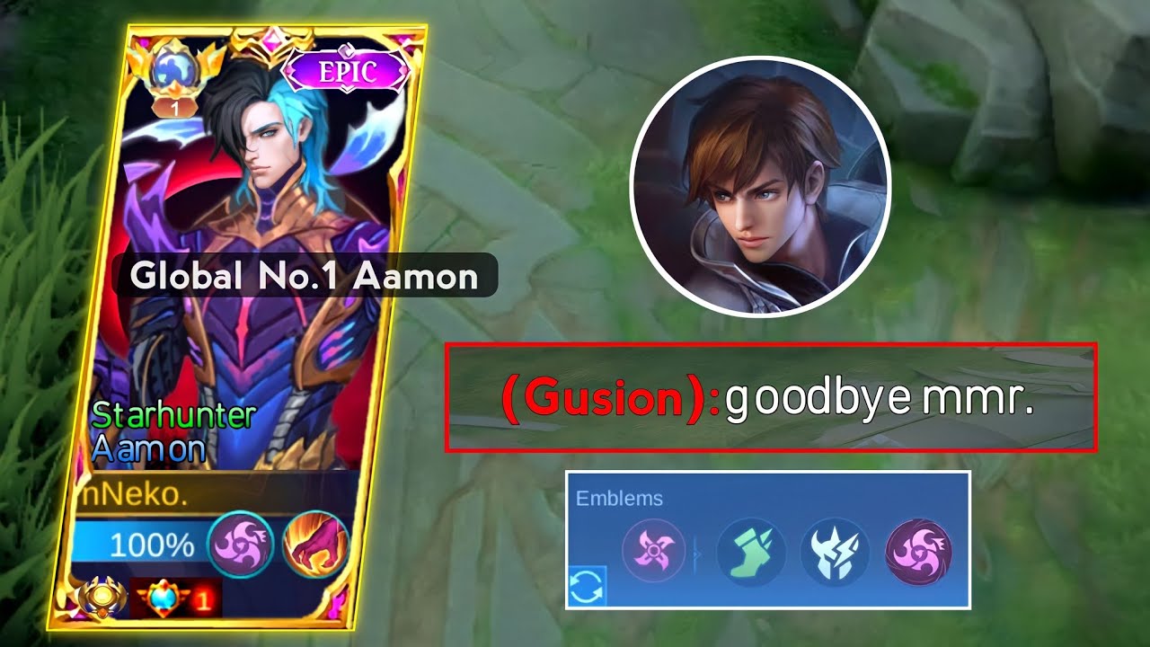 GLOBAL AAMON MET PRO GUSION IN RANK GAME!! ( Shards vs Blades🔥 )