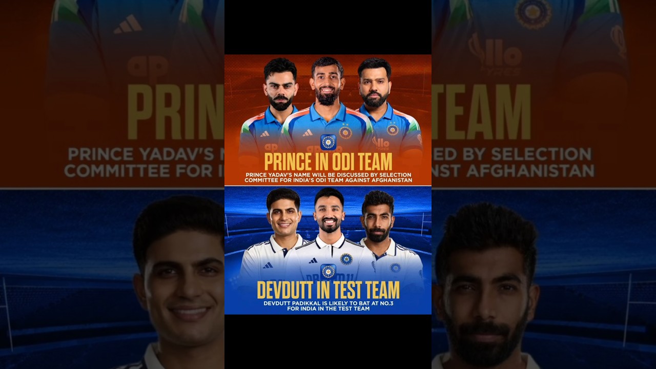 Prince Yadav In ODI Team? Devdutt Padikkal In Test Team? India's Selection Committee Planning Major