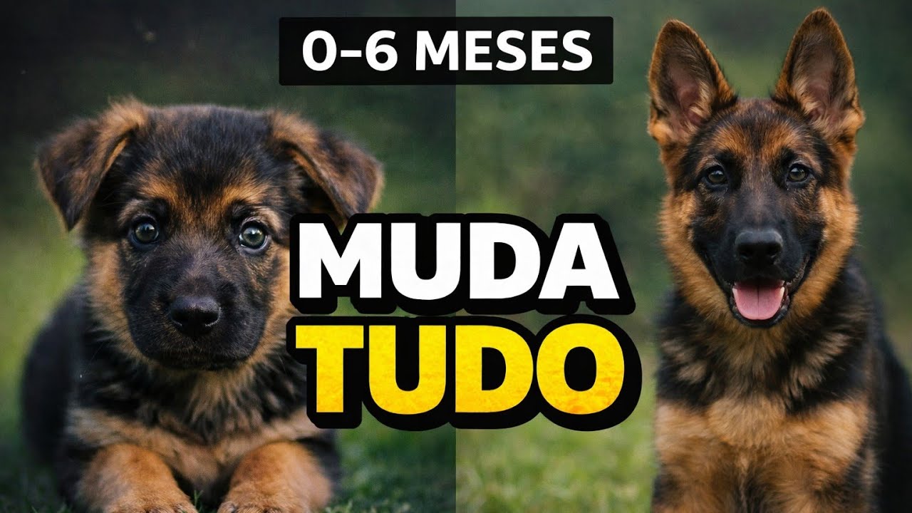 🎬 COLETÂNEA: As Melhores Dicas para Pastor Alemão Filhote (0 a 6 Meses)