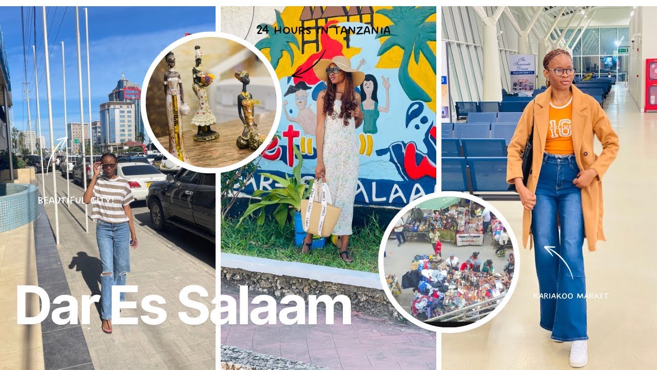 TRAVEL VLOG: Spend 24 Hours with me in DAR ES SALAAM, TANZANIA 🇹🇿| Kariakoo Market| Shopping Haul🇳🇦 