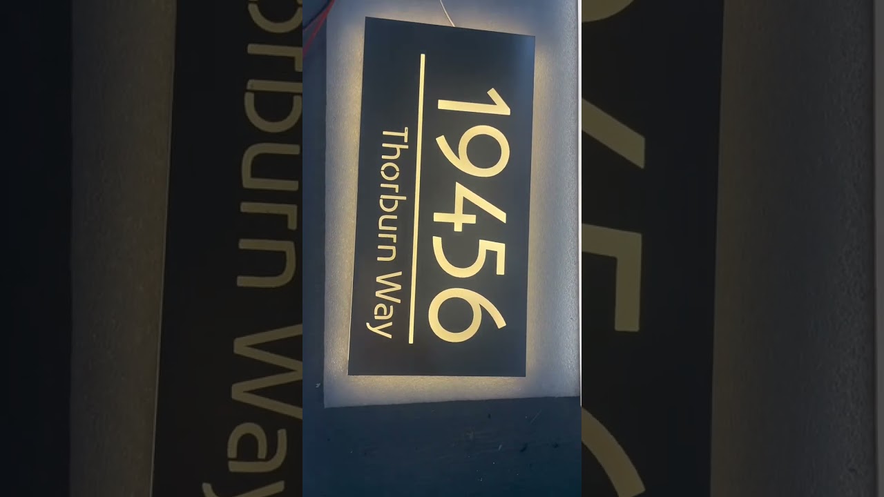 Custom Address Plaques for Homes &ndash; Durable Metal, Lighted & Personalized House Number Signs!