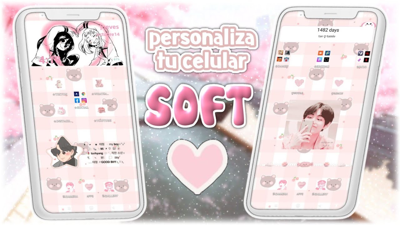 .⃗ 🌸༉‧₊ PERSONALIZA TU CELULAR SOFT AESTHETIC (launcher, icons, widgets) | #semanaKimTamie ☆