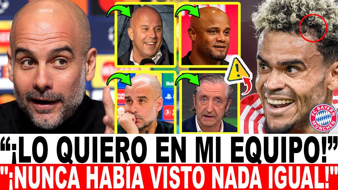 ¡BOMBA MUNDIAL! PEP GUARDIOLA ROMPE EL SILENCIO SOBRE LUIS DÍAZ  “¡ENTIENDE EL JUEGO como NADIE!”