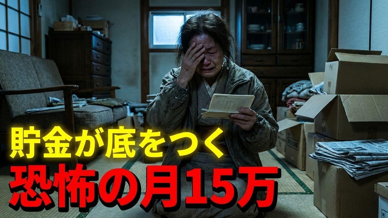 貯金1500万が5年で消える？月32万から15万へ転落した70歳妻の末路