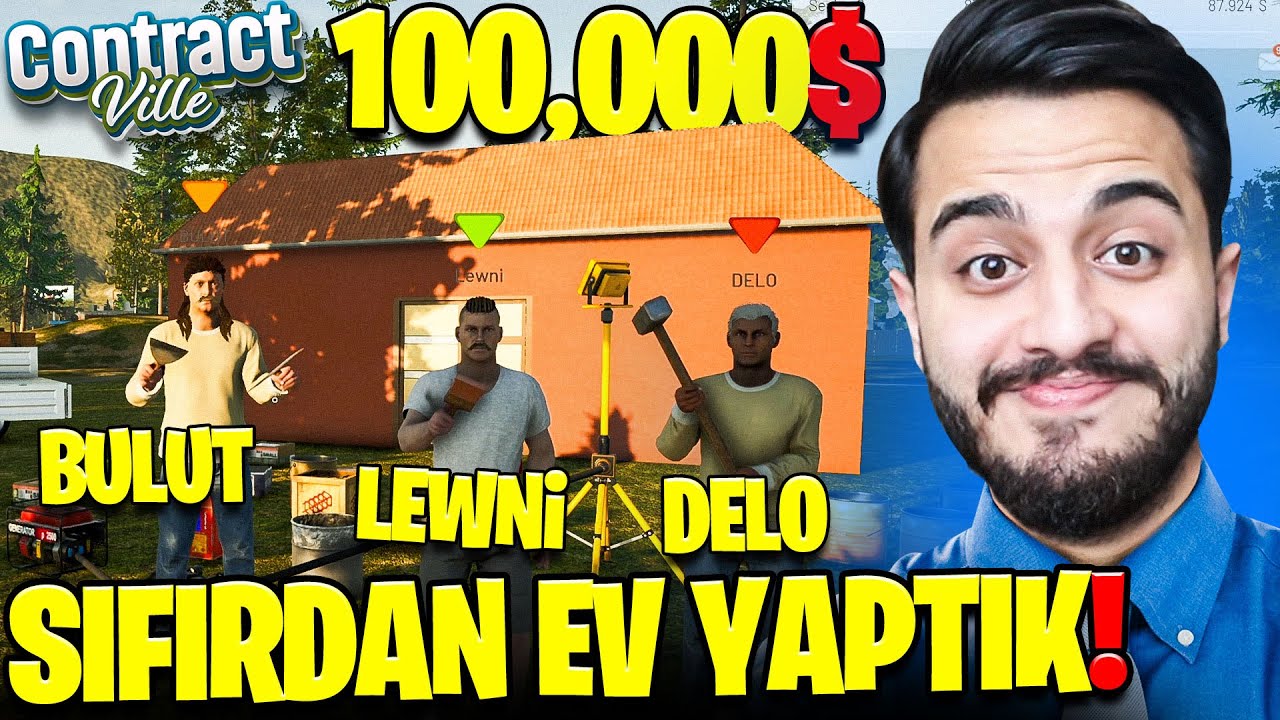 SIFIRDAN BİNA DİKTİK! TÜM ODALARI TASARLADIK! Ekiple Gerçek Hayat Simülatör #4