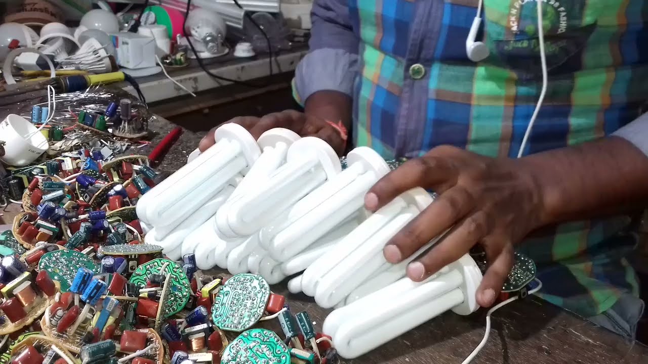 Cfl light bulbs / repair & making process