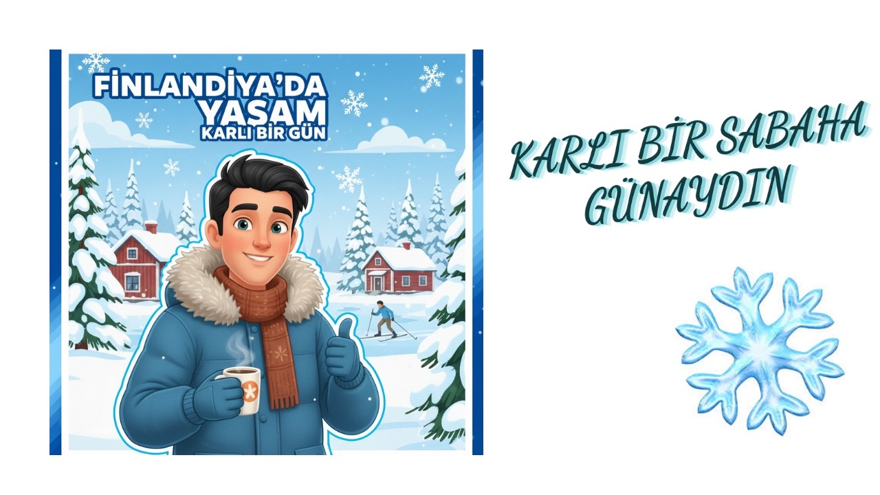 FİNLANDİYA'DA İŞE GİDİYORUM ! KARLI BİR SABAHA MERHABA !