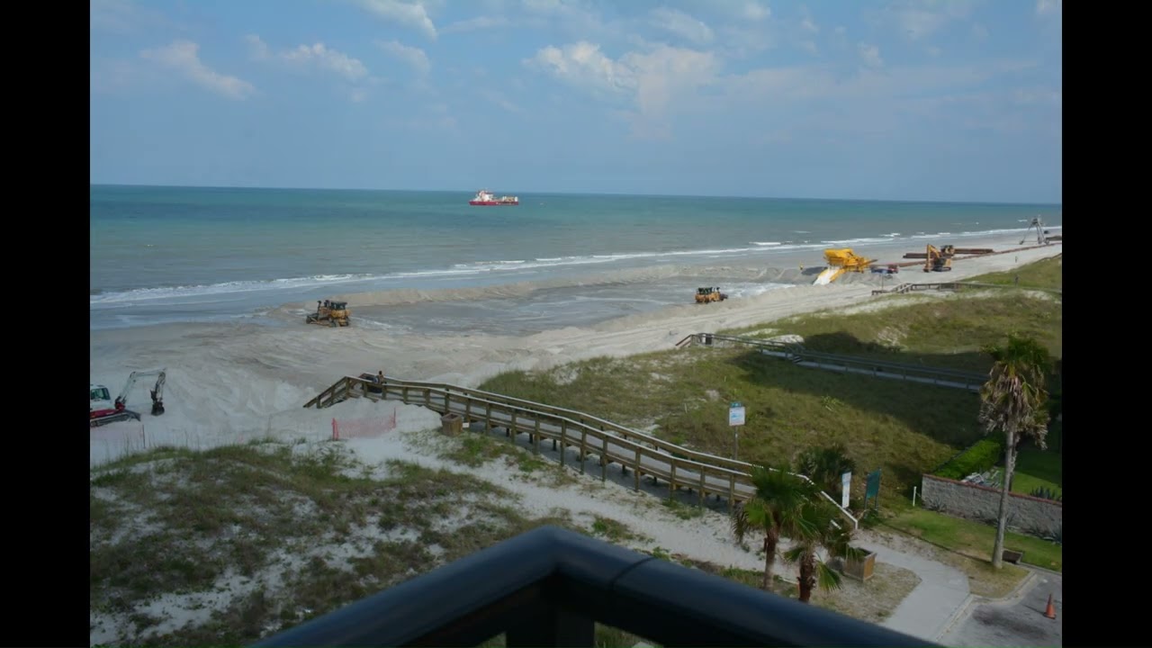 Jax Beach renourishment, time lapse 2024 - Getting the hard pack ready for more jamming!