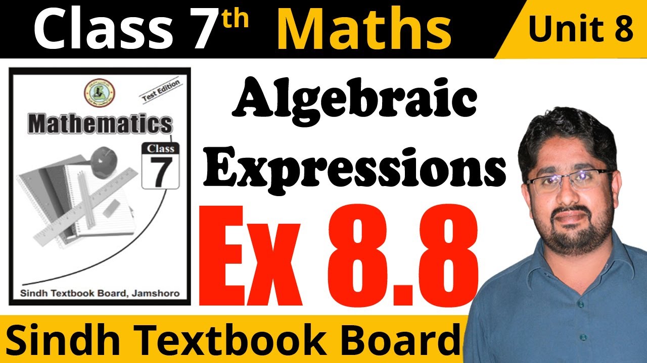 🔴 Unit 8 Exercise 8.8 Class 7 Maths Sindh Textbook Board