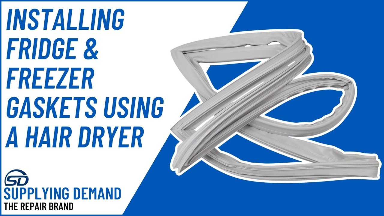 Installing Refrigerator and Freezer Door Gaskets Using a Hair Dryer