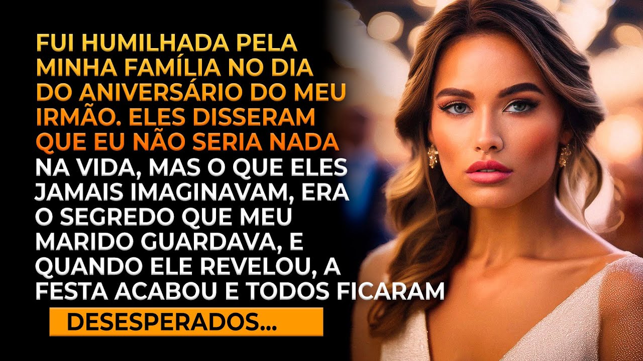 Fui humilhada pela minha família no aniversário do meu irmão, mas meu marido guardava um segredo...