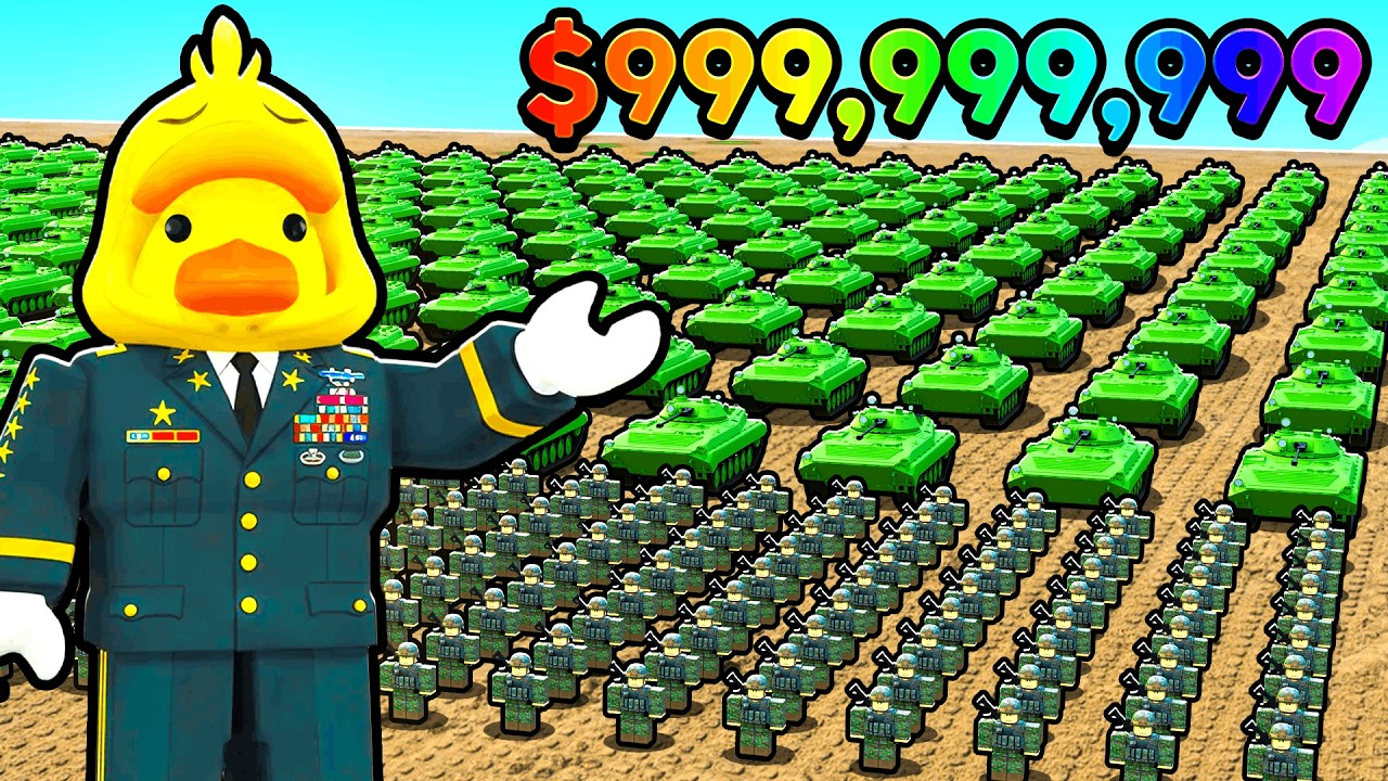 I Spent $982,107 Building WORLD'S STRONGEST Army in Roblox!