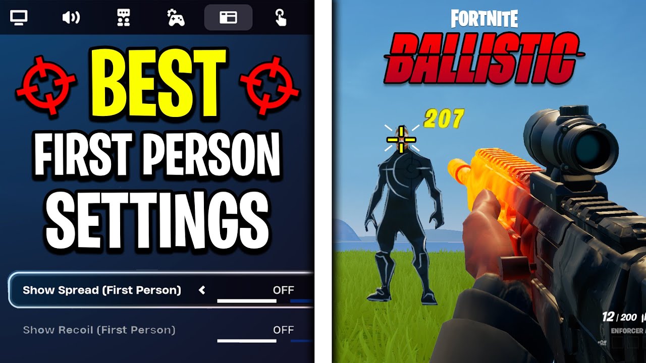 ЛУЧШИЕ настройки для режима от первого лица Fortnite (настройки баллистического рейтинга)