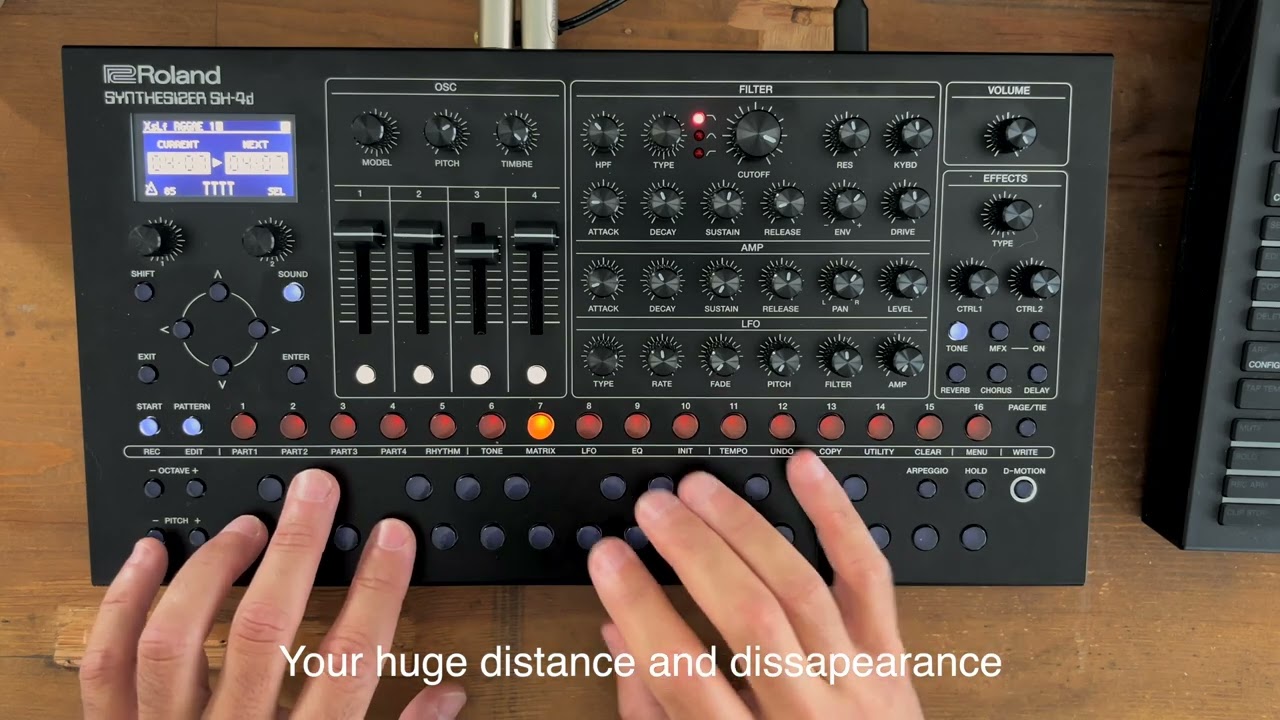 Roland SH-4D Sounds Reggae Triphop + vocal recording. #roland #rolandsh4d