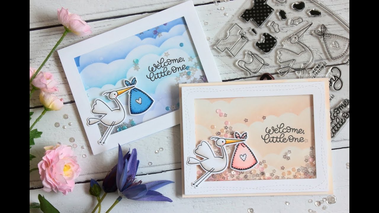 Baby SHAKER CARDS (boy and girl)